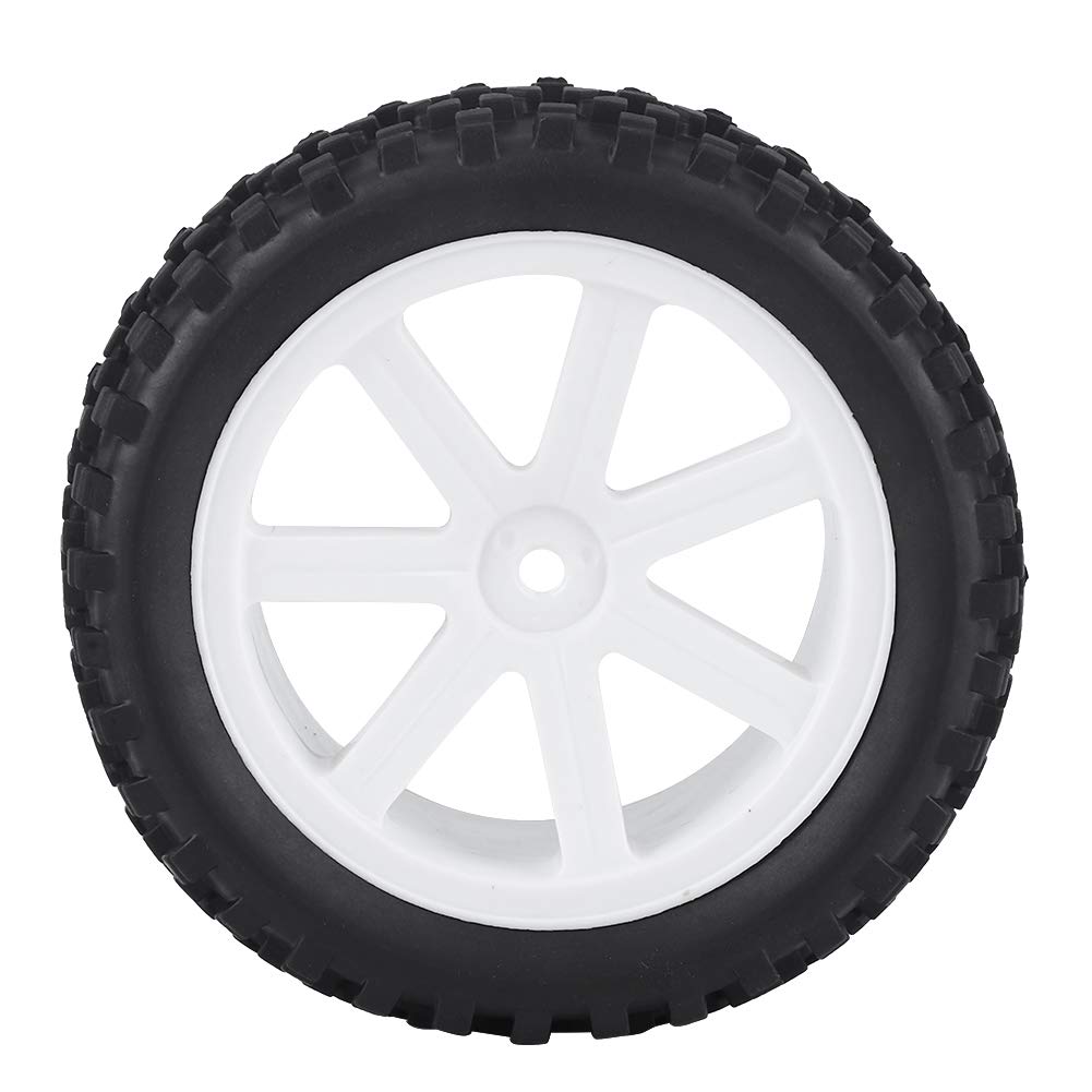 Alomejor Neumático de Goma para Coche RC 4 Uds., Piezas de Accesorios para neumáticos de Ruedas para Camiones RC, Piezas de Accesorios para Camiones Todoterreno 1:10