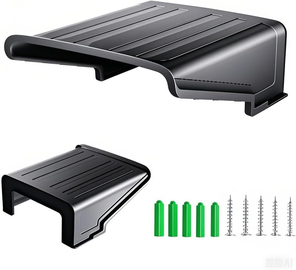 Black Square CCTV Security Sun Rain Shade Camera Cover...