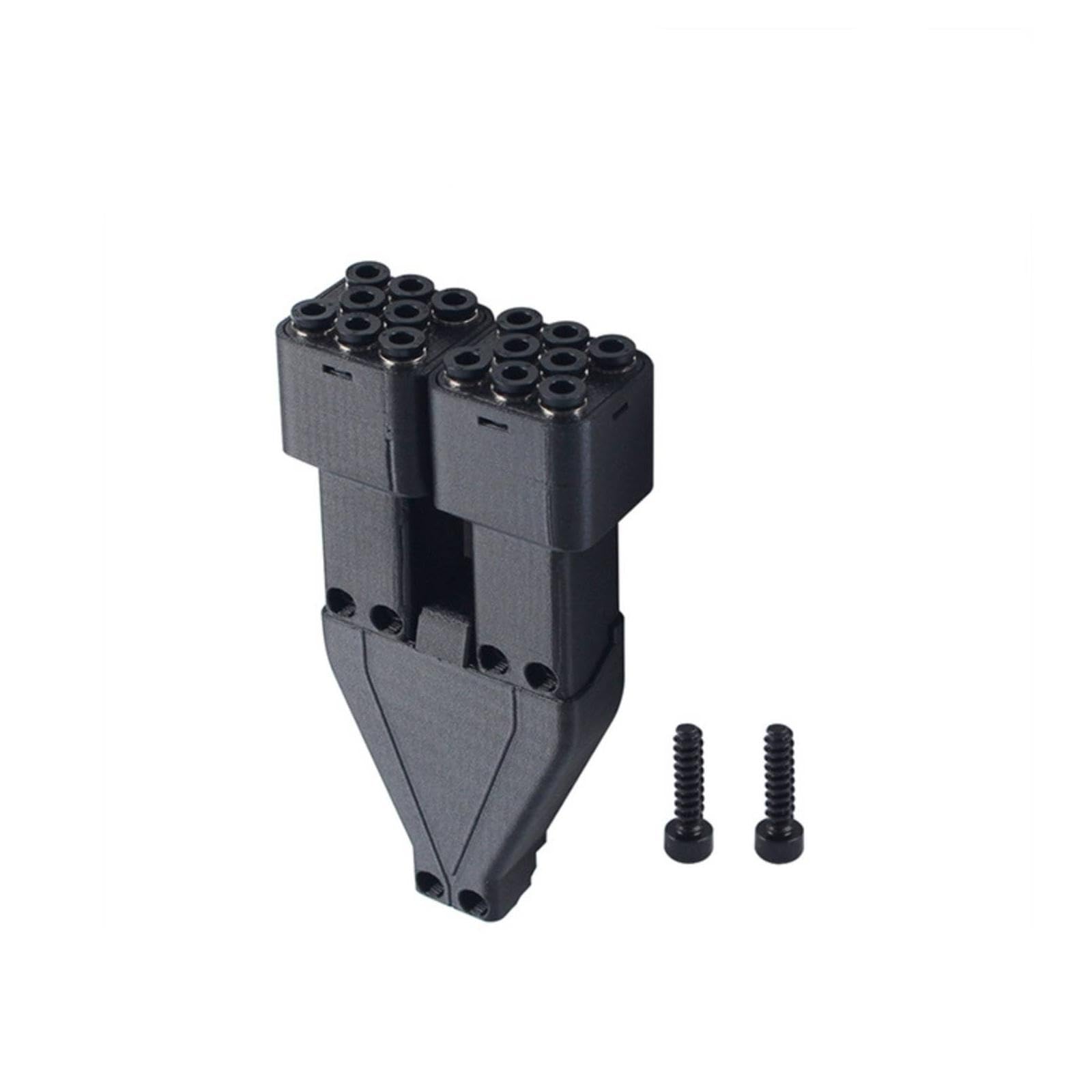 Filament Feeding Hub Automatic Switching Filament Routing Hub with Screws Matte Black 3D Printer Part for Makers-image-38