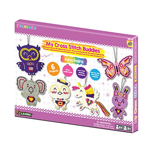 C.S. Kids BS14 Magic World 6-in-1 Keychain - My Cross-Stitch Buddies, Arts & Crafts Gifts -Crafting...
