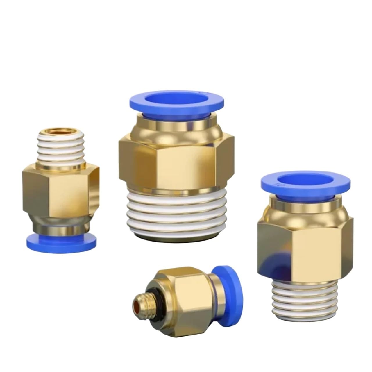 Conector neumático PC de 4-12 mm para manguera de alta presión 50 PCS