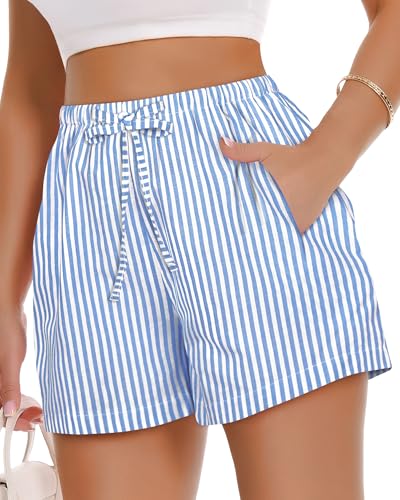 Image of Women Boxer Shorts Gingham Drawstring Pajama Bottom Plaid Pants with Pocket