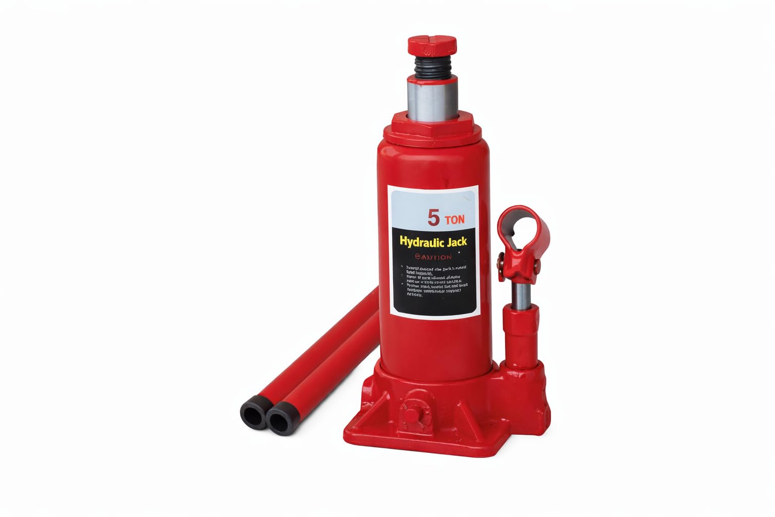 Rebeca Shop Cric Hydraulique Bouteille 5 Tonnes, Acier Rouge, 175-335 mm, Ascenseur Auto Atelier