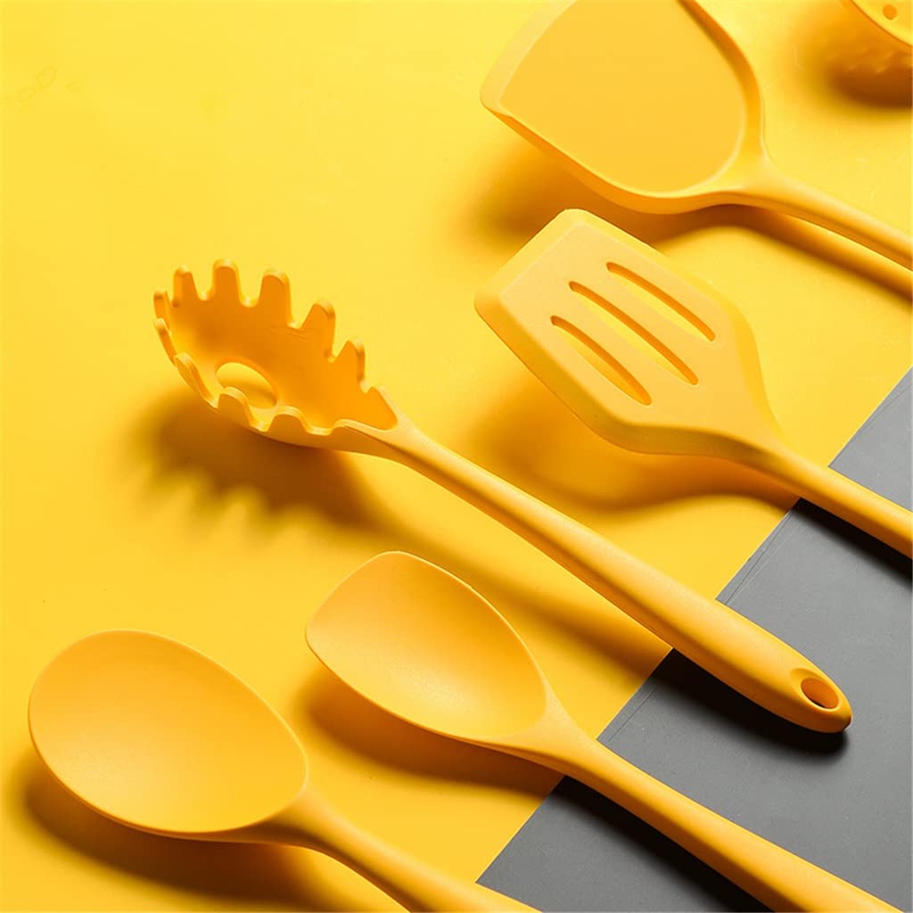 Strumenti da Cucina in Silicone Set Set Strumenti di Cottura Utensili Set Spatula Resistente al Calore Spatula Spatula Spoon con Scatola di Immagazzinaggio