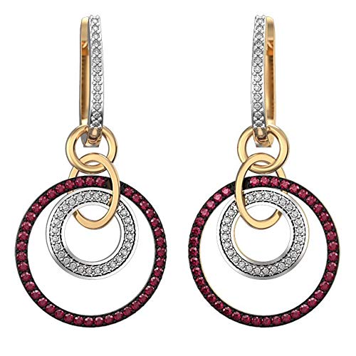 RM Jewellers92.5 Sterling Silver American Diamond Amazing Clip-On Earrings For Women