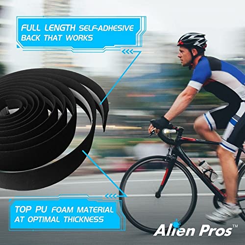 image for ALIEN PROS Bike Handlebar Tape EVA (Set of 4) White - Enhance Your Bik