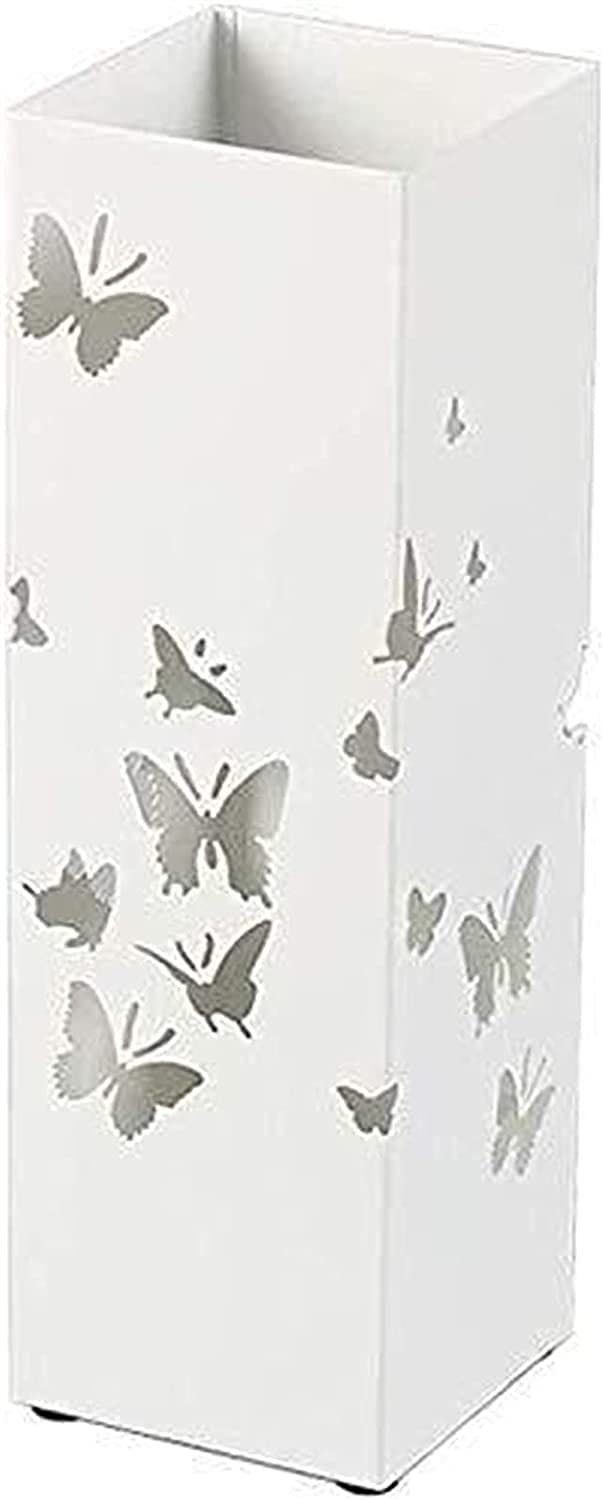 Porte-parapluie ventilé en fer forgé papillon pour un sol toujours sec