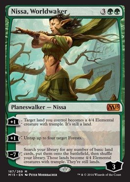 Magic: the Gathering - Nissa, Worldwaker (187/269) - Magic 2015 by Magic: the Gathering