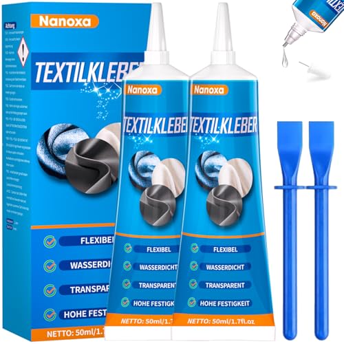 Nanoxa Textilkleber, 100ml Textilkleber Waschmaschinenfest, Extra Stark Permanenter Stoffkleber Textilkleber für Stoffe, Kleidung, Leder, DIY-Bastelarbeiten, Puppenreparatur, Textilien, Filz, Aufnäher Nanoxa Textilkleber, 100ml Textilkleber Waschmaschinenfest, Extra Stark Permanenter Stoffkleber Textilkleber für Stoffe, Kleidung, Leder, DIY-Bastelarbeiten, Puppenreparatur, Textilien, Filz, Aufnäher
