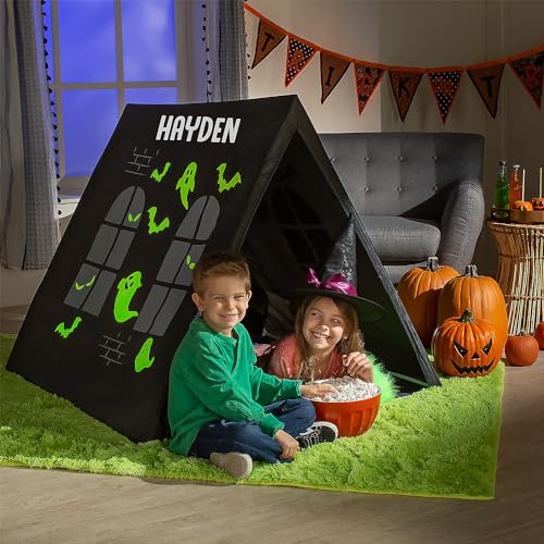 Fun Express Personalized Glow-in-The-Dark Halloween Haunted House Sleepover Tent
