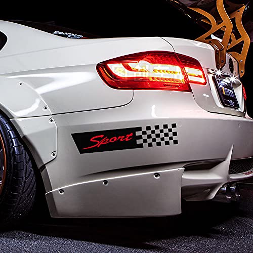 4 Pcs Car Decals Sports Style Car Front Cover Sticker Light Eyebrow Reflective Auto Decals Diy Body Vinyl Sticker Universal (Black) #TOP1