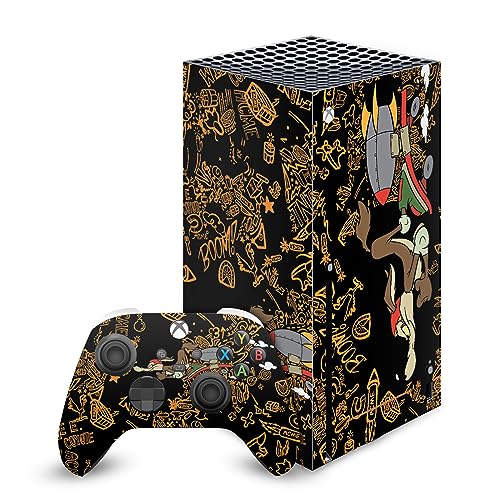 Peau autocollant Xbox Series X avec graphiques haute définition Looney Tunes Wile E. Coyote