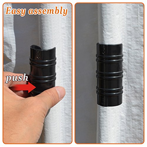 Strong Camel ABS Clamp 3/4 inch x 2-1/2 Wide for 3/4 inch Pipe to Secure Plastic/Fabric Attach Greenhouse Row Cover Shade (10pcs) - Thumbnail 2