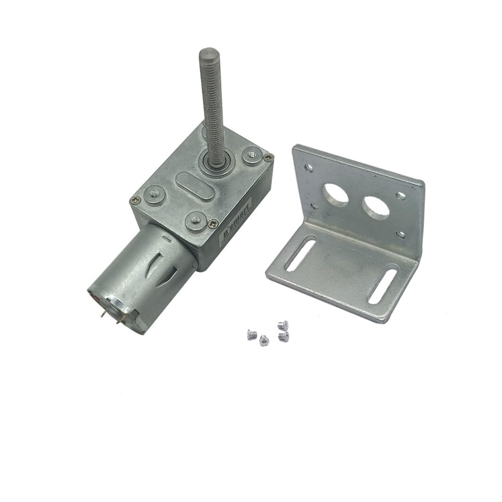 Motor de reducción de velocidad de gusano 4632-370 Reductor de engranaje helicoidal de 12 V CC con eje de tornillo M6 de 50 mm de longitud, motorreductor de engranaje helicoidal de 3 V, 6 V y 24 V, mo