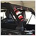 Adjustable Roll Bar Fire Extinguisher Mount Holder 3 lb for Jeep Wrangler Unlimited CJ YJ LJ TJ JK JKU JL JLU 4XE,(Black, Without Pattern)