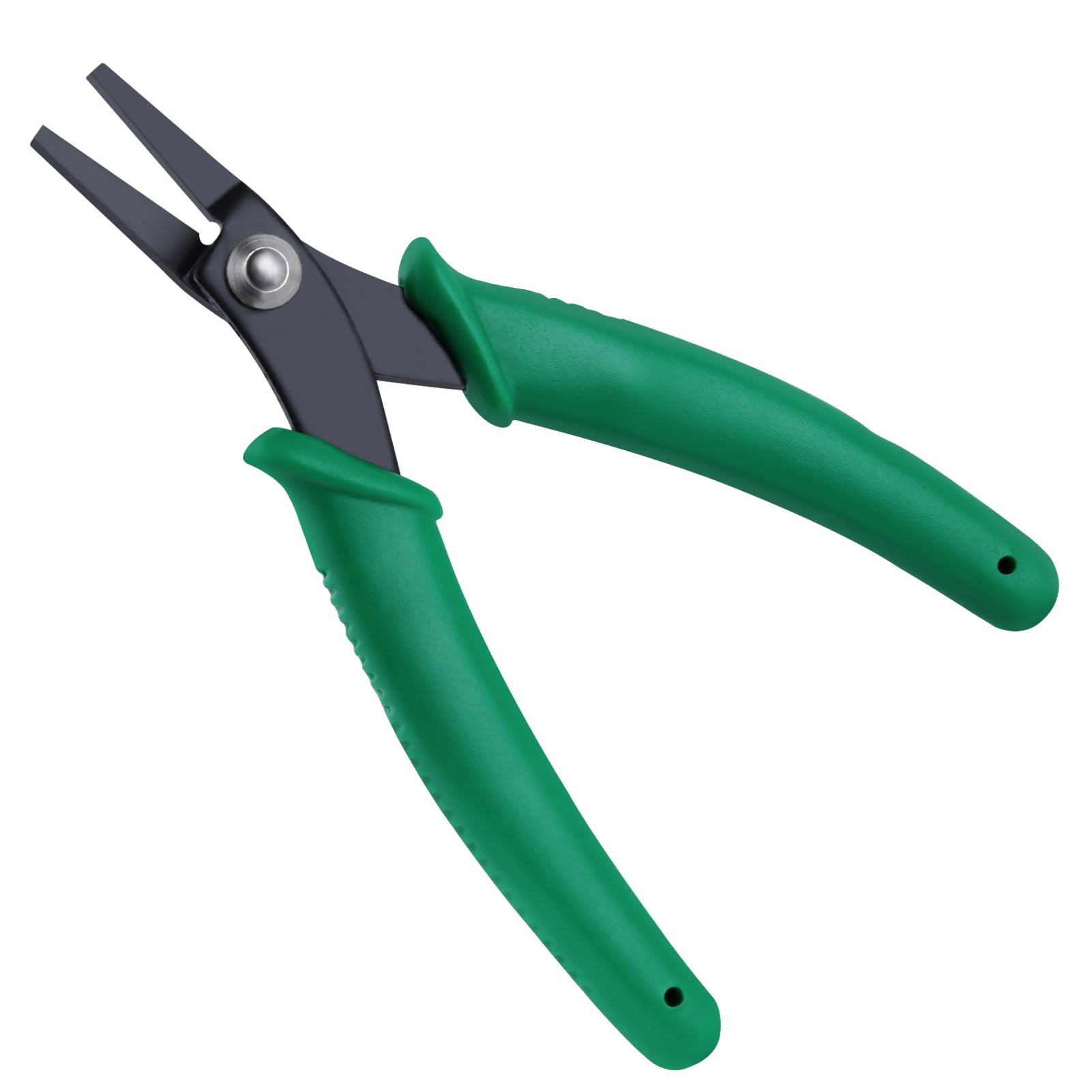 INJOYTEC 5.5 Inch Thin Flat Nose Pliers Duck Billed with Smooth Jaw Precision Jewelry and Micro Chain Nose Pliers for Jewelry Craft Making Wire Straightening