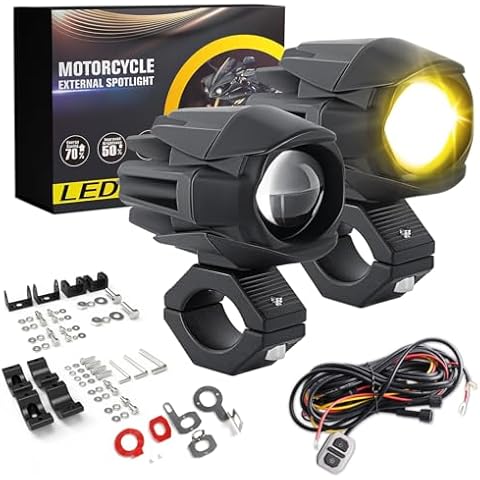 BraveWAY 60W Feux Additionnels Moto Cover