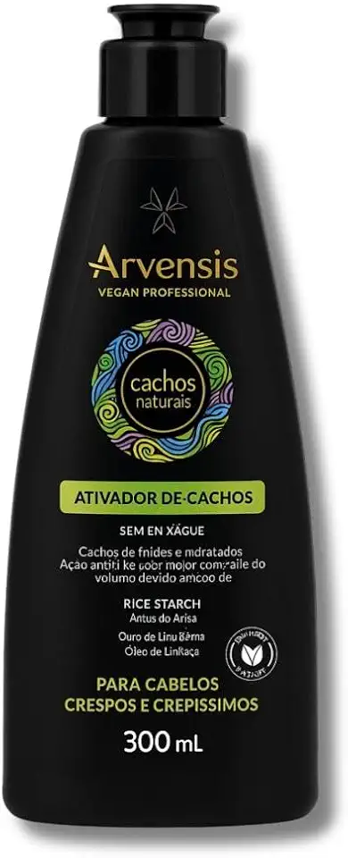 Arvensis – Creme Ativador de Cachos Crespos e Crespíssimos 300g | Definição, Hidratação e Antifrizz com Óleo de Coco, Óleo de Abacate, Colágeno Vegetal e Vitamina E