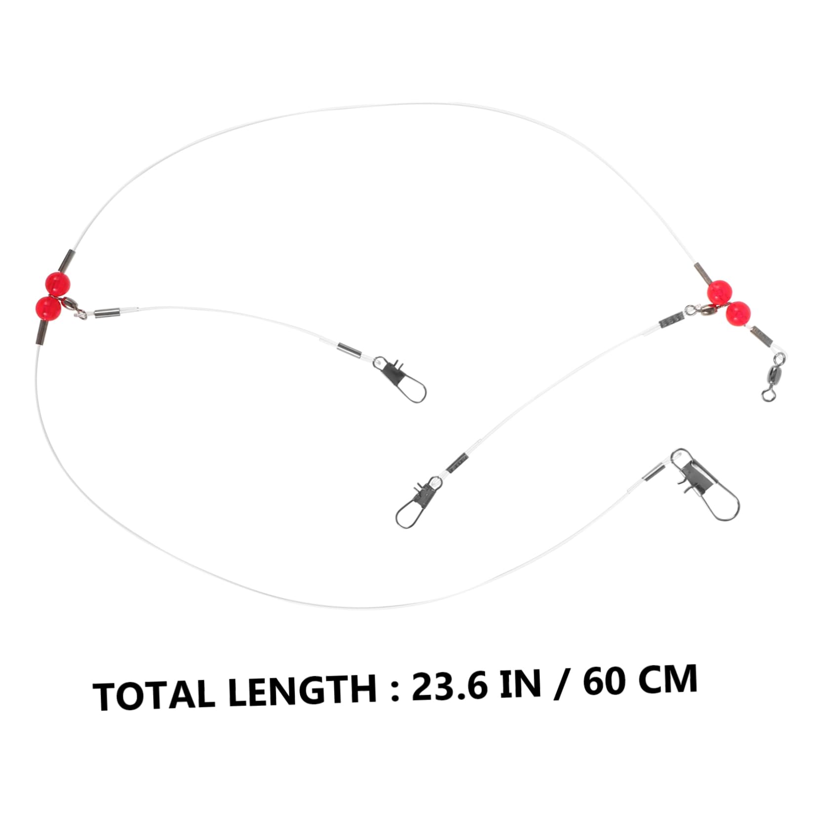 BIUDECO Fishing Tackle Set 12pcs Saltwater Fishing Leaders Lure Leader Wire Swivels Snap High-Strength for Lure Hooks