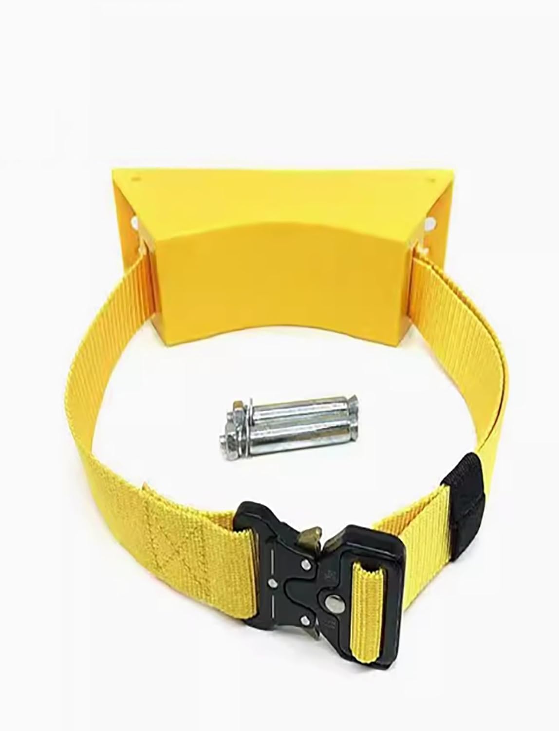 ININOSNP Gas fixed bracket Oxygen Cylinder Rack Plastic Oxygen Tank Rack with Expansion Screws, Wall Mount Oxygen Cylinder Shelf(Yellow)