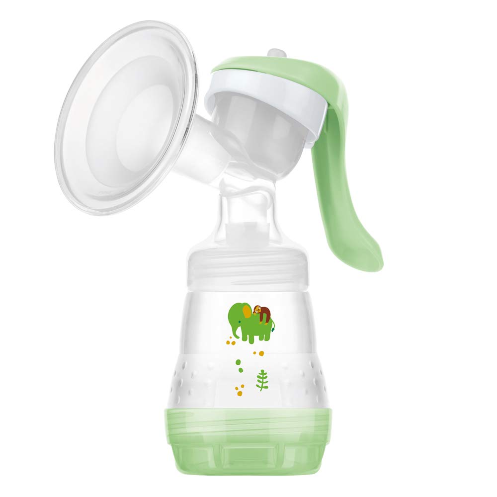 MAM Manuelle Milchpumpe mit extra weicher Silikonhülle und ergonomischem Griff, BPA- und BPS-frei