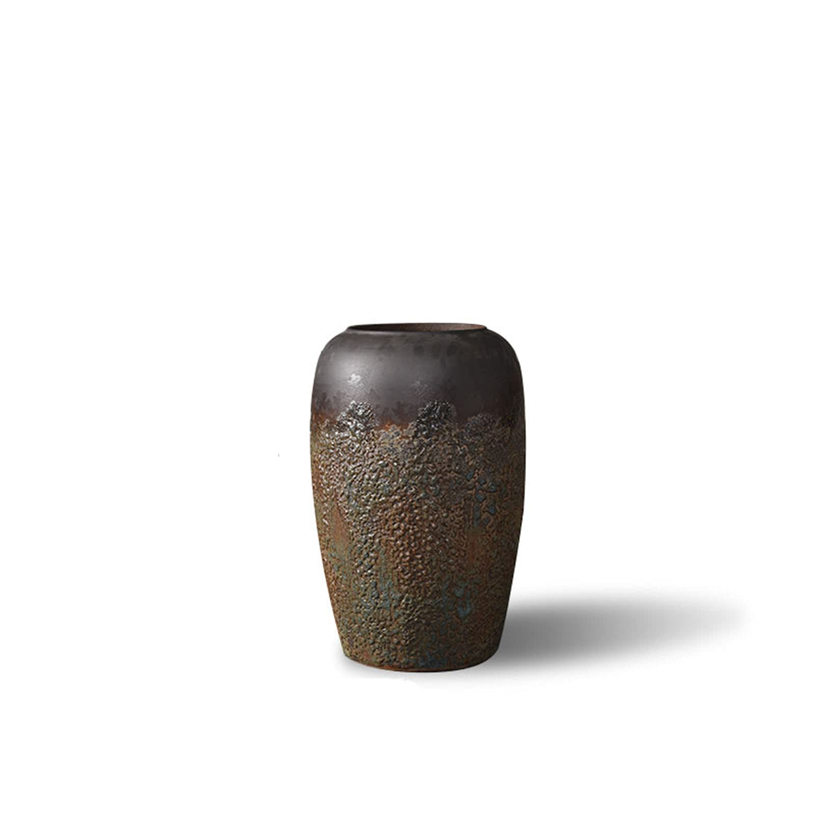 asdchZen Home Decorative Vases, Living Room Floor Ceramic Vase Hotel Vintage Decorative Vase