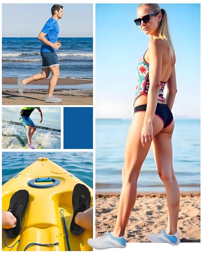 Image of Barefoot Water Shoes for Men Women 2026 Quick Dry Athletic Shoes Non-Slip Wide Toe Aqua Footwear Beach Swim Hiking Kayaking Yoga Outdoor Sport