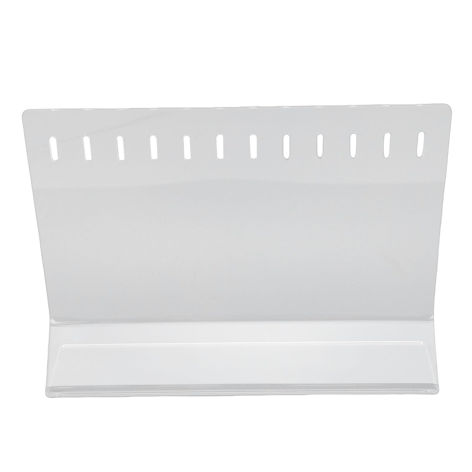 Muiltvoe Acrylic Fishing Lure Display Stand, 12 Hole Clear Lure Storage Rack with Polished Corners, for Fishing Store Bait Accessories Home Decoration