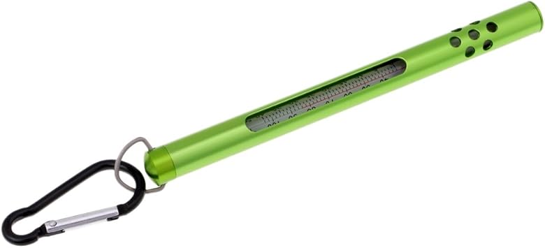 Amazon 全３色 釣り用 水温計 温度計 ステンレス ストラップリング付き 便利 緑 Perfk 水温計 比重計 通販