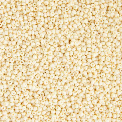 Czech Glass Seed Beads 10/0 (2.3mm Diameter) Bone SOLGEL DIY Jewelry Making Beads - 500g Bulk Bag by Preciosa (Jablonex)