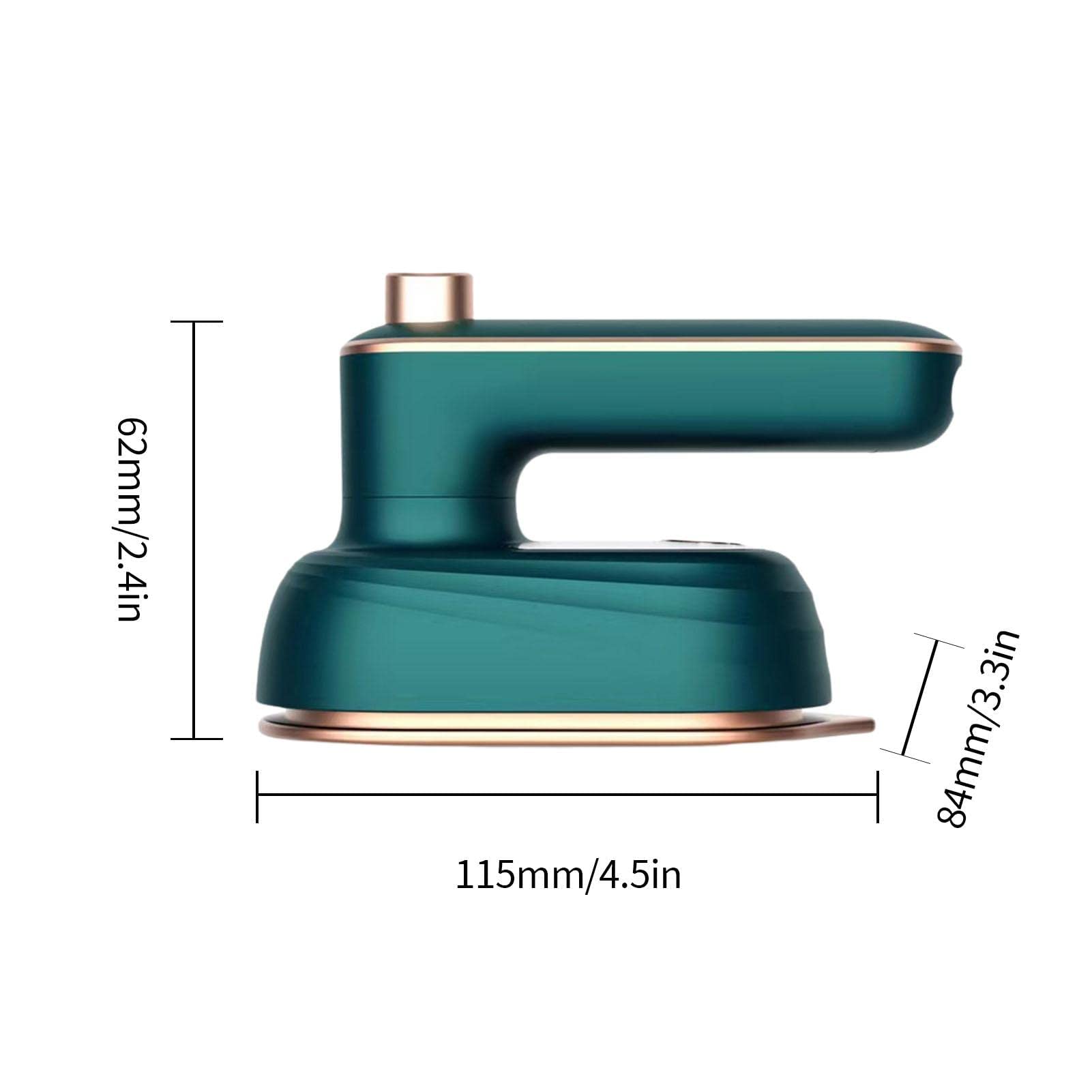 Ferro da Stiro Verticale Micro, 110V-240V Stiratrice a Vapore Portatile Pieghevole, Mini Professionale Ferro da Stiro da Viaggio per Facile Rimozione delle Pieghe a Casa e in Viaggio