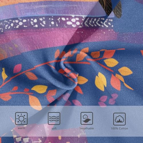 KLL Cute Colorful Owls and Trees Toddler Boys Soft Nighttime Underwear Cute Children Panties3