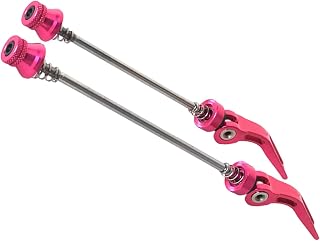 NVOQILIN Palancas de liberación rápida para bicicleta de montaña, cubos de rueda delantera y trasera, pinchos para entusiastas del ciclismo de montaña