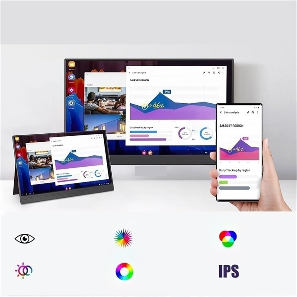 Monitor portatile da 14 pollici 1080P IPS con schermo esteso touch screen secondario Monitor per Smart Working