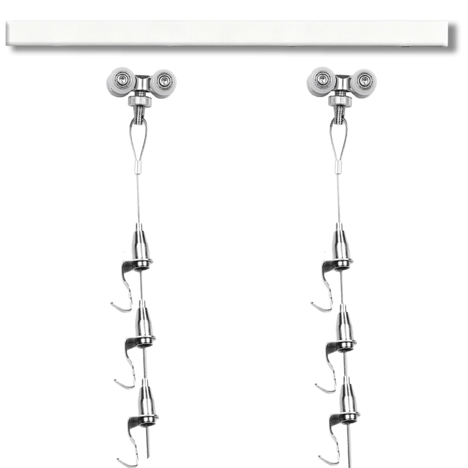 Kit para colgar cuadros con alambre ajustable y ganchos para carteles y lienzos
