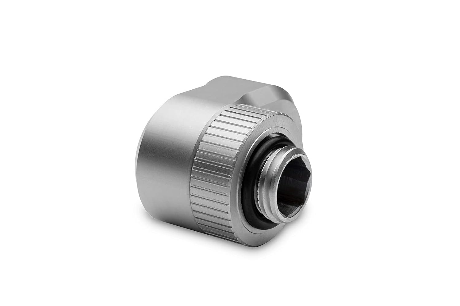 EK EKWB Quantum Torque Rotary Offset Adapter Fitting, 14mm, Satin Titanium