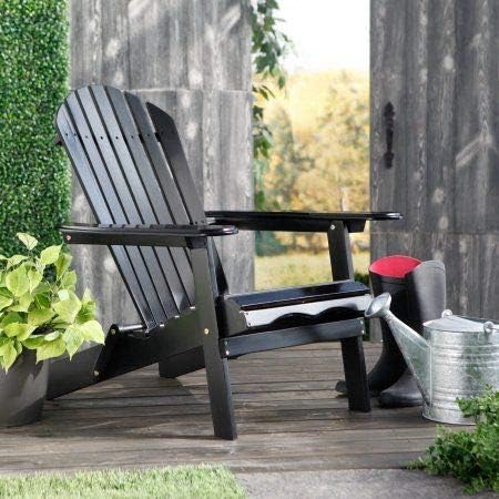 Shabby Chic Garden Paint: 1 Liter - Post Black - Chalk Based Furniture Paint for Outdoor and Exterior, No Primer Required, Matte Finish