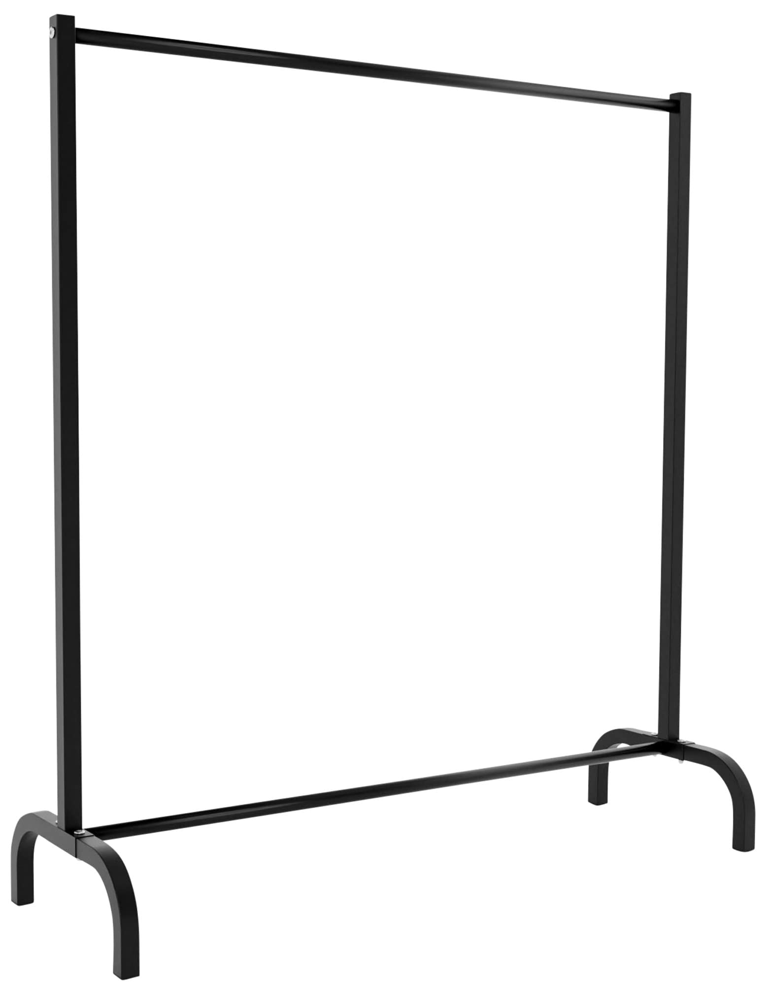 CLP Kleiderständer Lara I Garderobenständer Aus Metall, Farbe:schwarz, Größe:120x38x120 cm