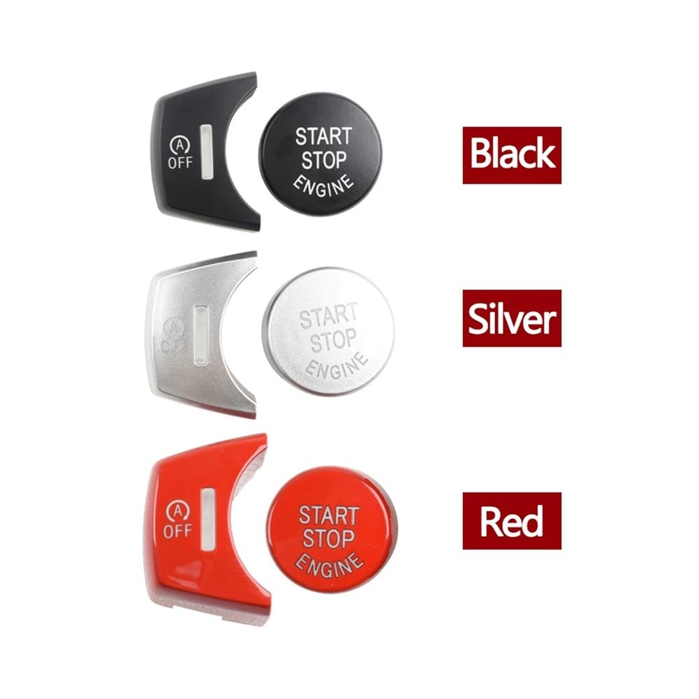 Amazon.com: flyyyyy Black Silver Red Blue Car Engine Ignition 