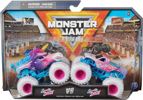 Monster Jam 2024 Camiones Diecast 1:64 Pack 2 miniatura 1