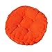 MSYOU Coussin de chaise rond confortable pour la maison, la cuisine, le jardin, la salle à manger, le bureau, 40 x 40 cm (bleu foncé) 40*40cm Orange