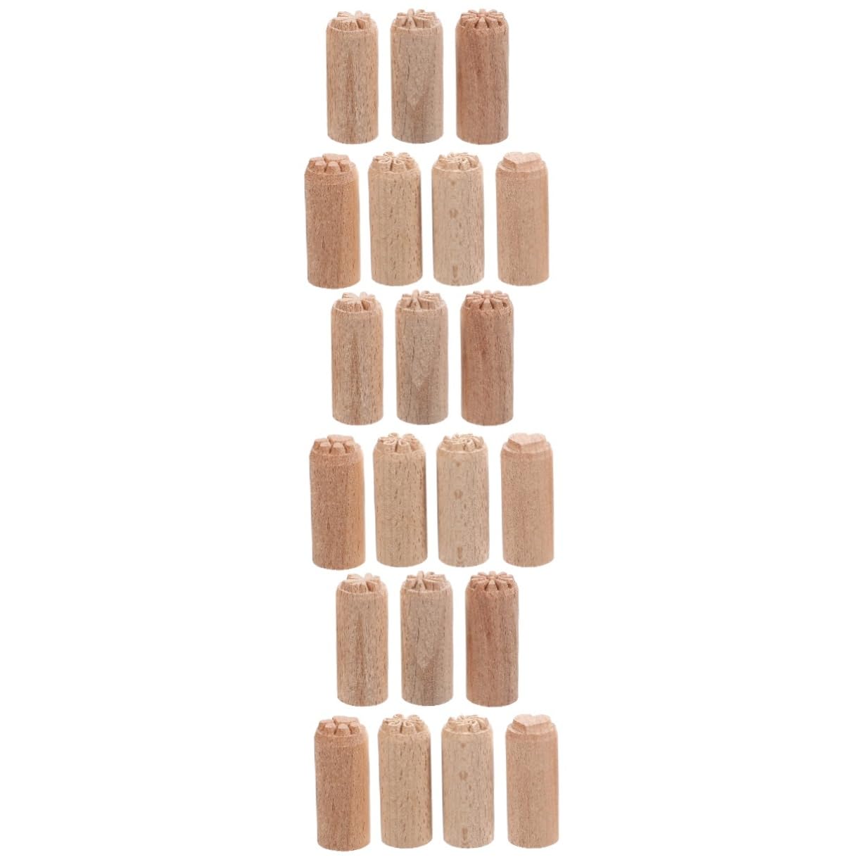 NUOBESTY 3pezzi Stampe Legno Naturale Per Ceramica Di Timbri Decorativi Per Fai Te Motivi Unici e Facile Utilizzo Accessori Per Artigianato Strumento Resistente e Pratico Per Decorazioni