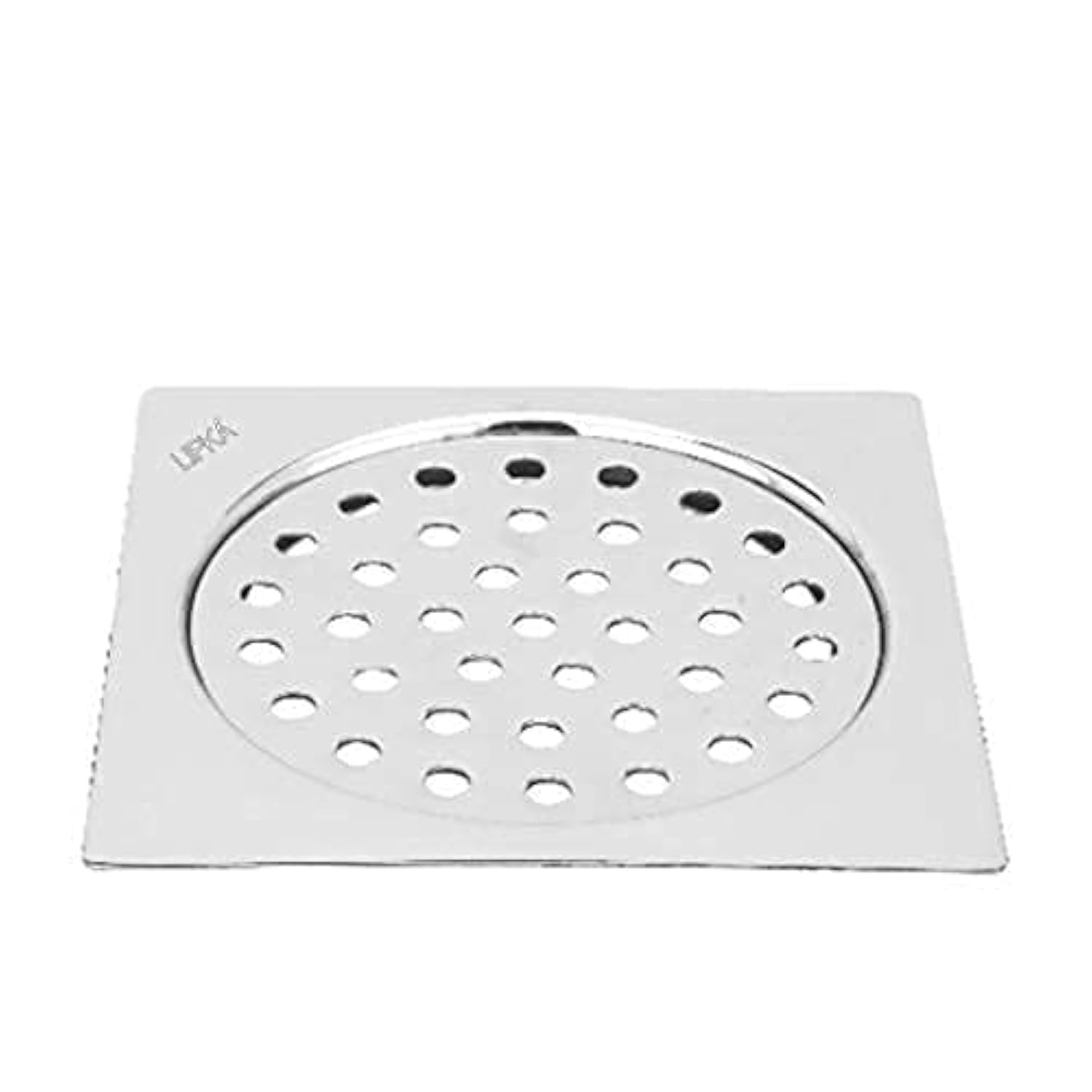 LIPKA 5 x 5 Inches Eon Square Flat Cut Plain Jali Floor Drain with Hole | Premium Stainless Steel | Floor Drain for Bathroom Silver — Amazon image 7