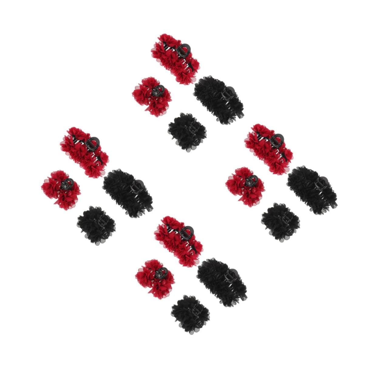 16 Pièces Pinces à Cheveux Rose pour Femmes Accessoires Floraux Élégants pour et Chignons Clips Résistants pour Cheveux Épais et Fins