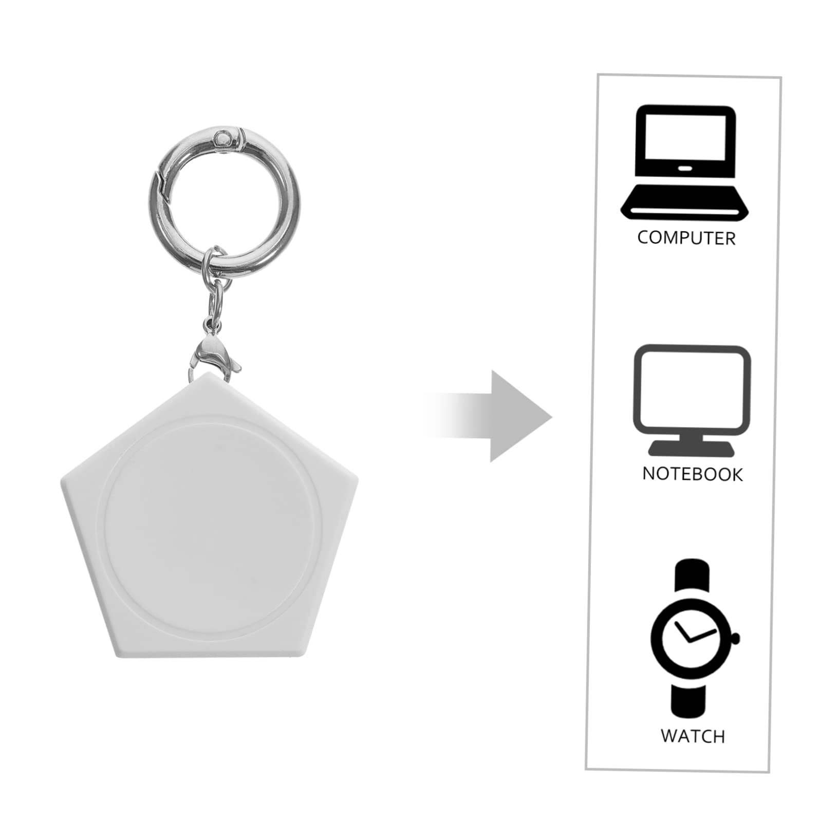 Housoutil 5pièces Chargeur sans Fil pour Montre Watch Adaptateur avec Module Adsorption Magnétique Portable Et Pratique pour Chargement Rapide Et Facile