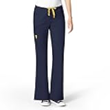 Women's Scrubs Romeo Six-Pocket Flare Leg Pant - XS-5XL, 6 Pockets, Elastic Waistband with Convertible Drawstring