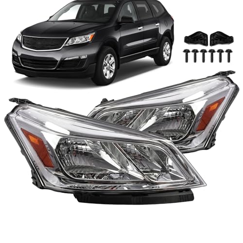 Jecoupoon Headlight Compatible with Traverse 2013-2017 GM2502375 GM2503375