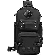 OZUKO Multipurpose Sling Bag for Men, Large Capacity Sling Backpack Waterproof EDC Chest Backpack...