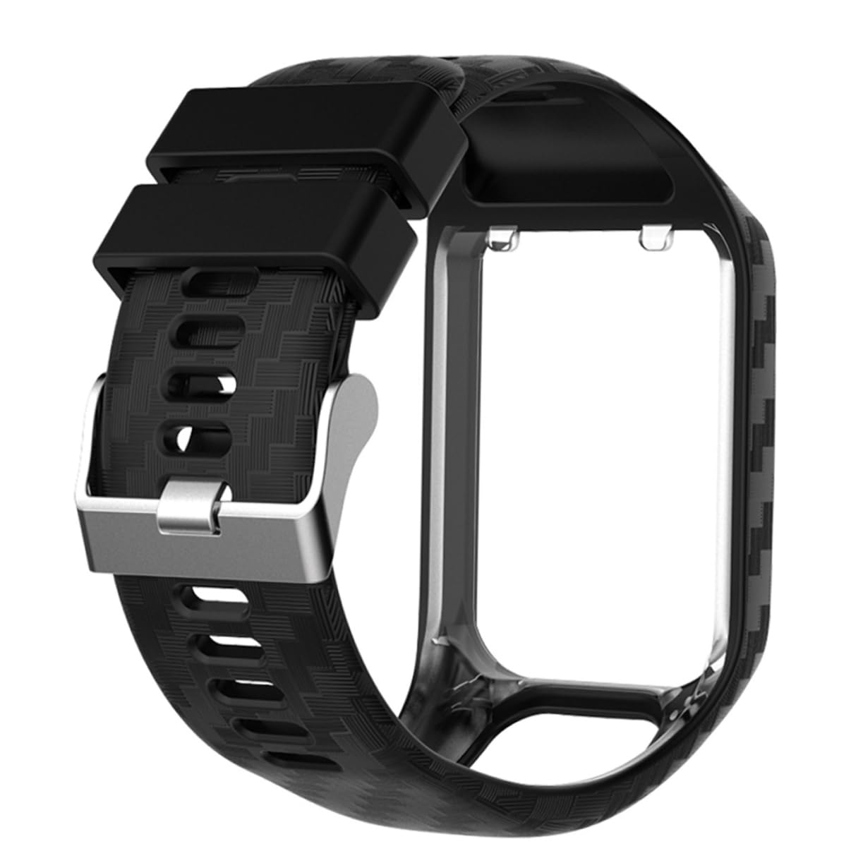 Uonlytech 2 Stück Silikon-uhrenarmband Mit Einstellbarer Größe Und Vollem Funktionszugriff Für 2/3 Ersatzband