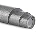 Glitter HTV vinyl - 12" x 5ft HenPisen PU Heat Transfer Vinyl roll, Iron On Vinyl for Cricut & Silhouette Cameo Easy to Cut & Weed, Durable,Vibrant Color Design for T-Shirt and Other Textiles(Sliver)